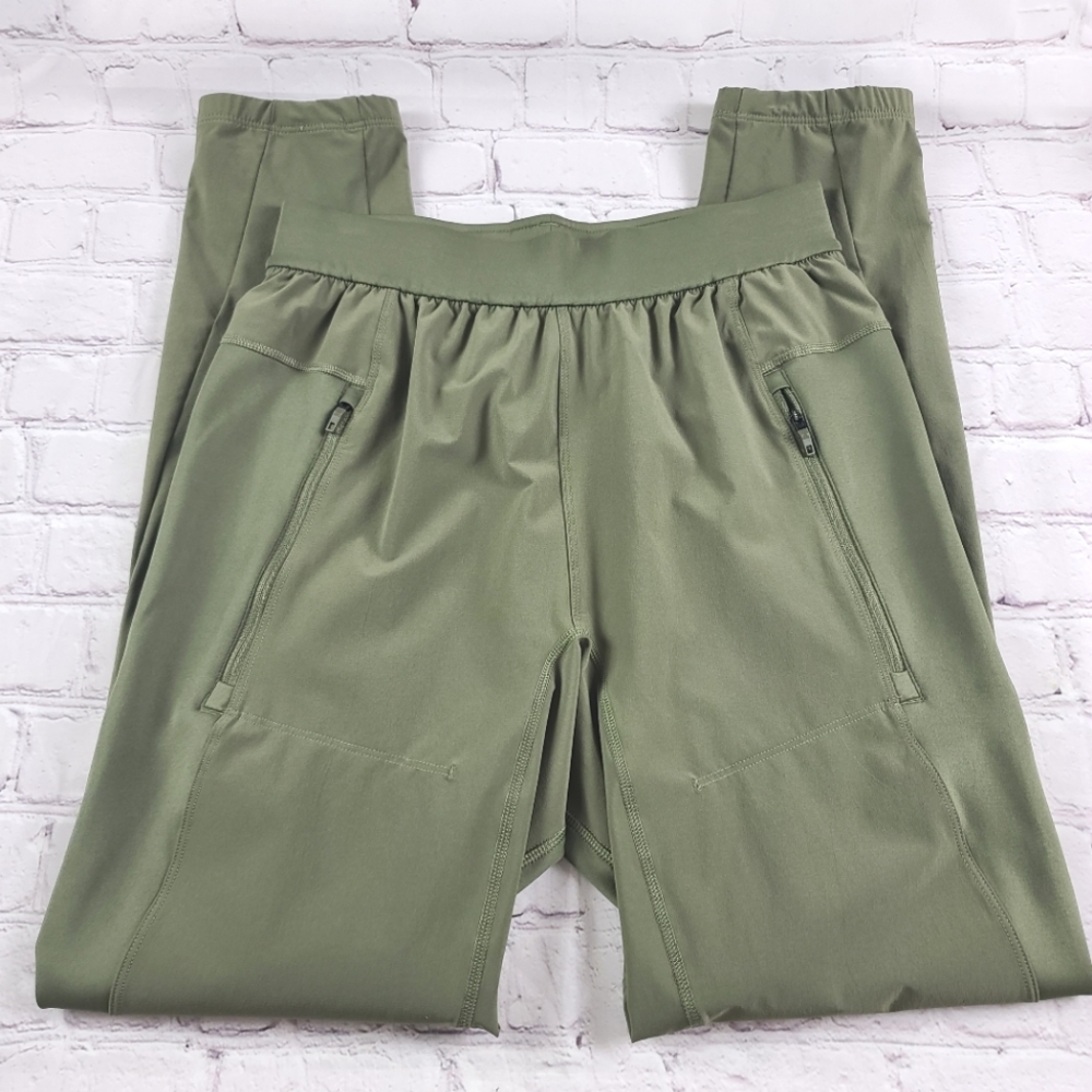 Adidas Women's Small Aero Ready Work Out Track Pants Joggers Green